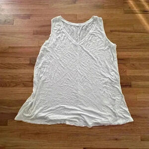 Women’s plus size white oversized flowy boho hippie top | SIZE 14/16